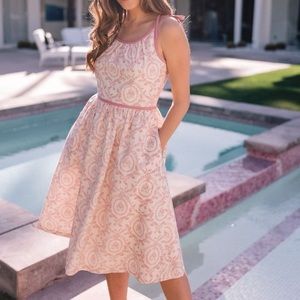 Gal Meets Glam Pink & White Dress